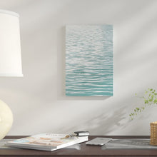 Load image into Gallery viewer, &#39;Ocean Current I&#39; Photographic Print on Canvas in Aqua (ND252)

