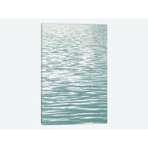 'Ocean Current I' Photographic Print on Canvas in Aqua (ND252)