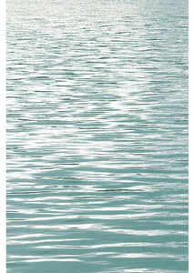 'Ocean Current I' Photographic Print on Canvas in Aqua (ND252)