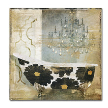 Load image into Gallery viewer, 24" H x 24" W x 2" D 'Paris Bath I' by Color Bakery Graphic Art on Wrapped Canvas AP749