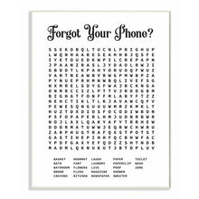 Load image into Gallery viewer, &#39;Phone Crossword Puzzle Bathroom Word Design&#39; Graphic Art 8014
