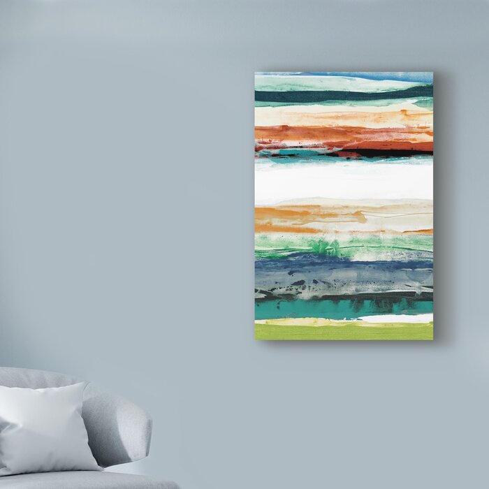 'Primary Decision III' Acrylic Painting Print on Wrapped Canvas #2317HW