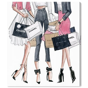 'Shopping Date' Graphic Art Print on Canvas 387CDR