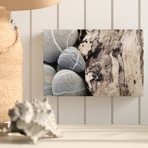 'Stone and Driftwood' Photographic Print on Canvas #AD294