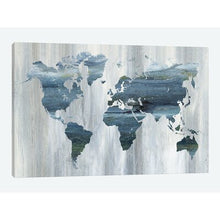 Load image into Gallery viewer, &#39;Textural World Map&#39; Graphic Art Print on Canvas 843CDR
