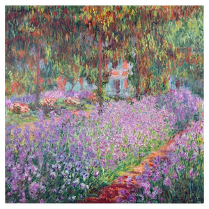 'The Artist's Garden at Giverny' by Claude Monet Painting Print on Wrapped Canvas 7445