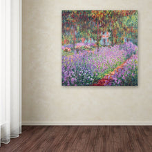 Load image into Gallery viewer, &#39;The Artist&#39;s Garden at Giverny&#39; by Claude Monet Painting Print on Wrapped Canvas 7445
