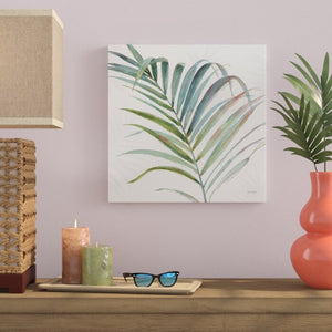 'Tropical Blush V' Print on Wrapped Canvas 18" H x 18" W #1476HW