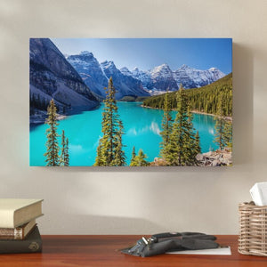 "Turquoise Lake' Print on Wrapped Canvas (355MM)