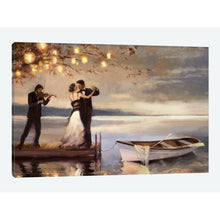 Load image into Gallery viewer, &#39;Twilight Romance&#39; Graphic Art Print on Canvas #9592
