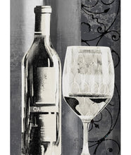 Load image into Gallery viewer, &#39;Wine Night&#39; Graphic Art Print on Canvas 30&quot; x 20&quot; x .5&quot;  #9928
