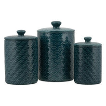 Load image into Gallery viewer, 3 Piece Kitchen Canister Set Navy Blue