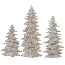 Load image into Gallery viewer, *AS IS* White 2 Piece Snowcovered Tree Set #AD68
