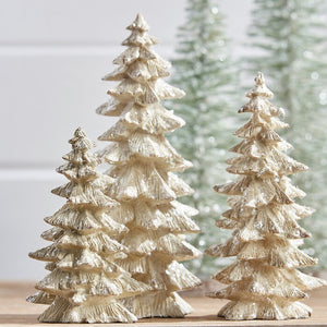 *AS IS* White 2 Piece Snowcovered Tree Set #AD68