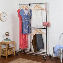 Load image into Gallery viewer, 45.25" W Garment Rack Silver 787CDR