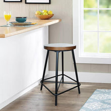 Load image into Gallery viewer, (Set of 2) 24&quot; Inez Counter Height Stool Black - Carolina Chair #9036
