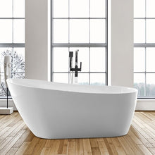 Load image into Gallery viewer, 55" x 28" Freestanding Soaking Bathtub White 3336RR