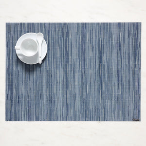 (4) Blue Chilewich Bamboo Placemats (19" X 14") #9373
