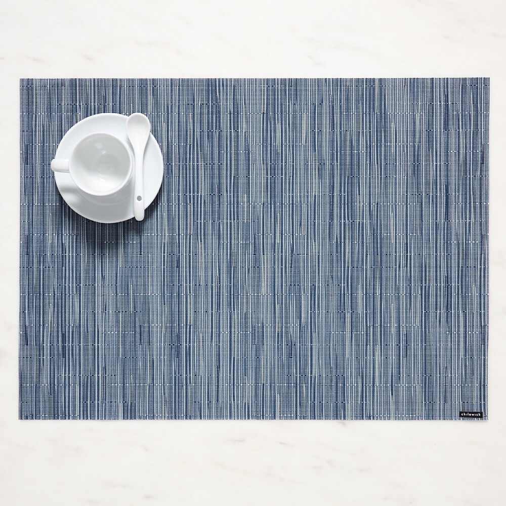(4) Blue Chilewich Bamboo Placemats (19