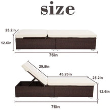 Load image into Gallery viewer, 76'' Long Reclining Single Chaise with Cushions