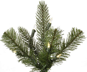 10' Carolina Pencil Spruce Artificial Christmas Tree, Warm White Dura-Lit® LED Lights - Faux Christmas Tree - Seasonal Indoor Home Decor