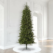 Load image into Gallery viewer, 10&#39; Carolina Pencil Spruce Artificial Christmas Tree, Warm White Dura-Lit® LED Lights - Faux Christmas Tree - Seasonal Indoor Home Decor
