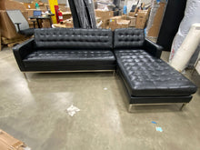 Load image into Gallery viewer, Adele 101" Wide Genuine Leather Sofa & Chaise 6408RR-OB