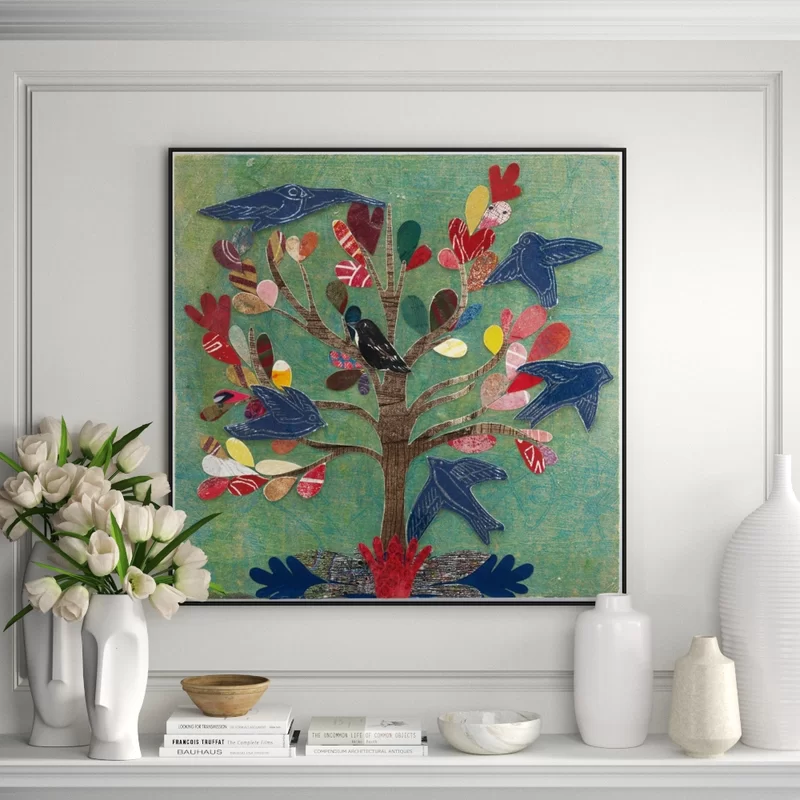 'Birds in a Tree' - Print on Canvas 4378RR