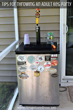 Load image into Gallery viewer, Kegco Polished Outdoor Dual Tap Freestanding Kegerator with Door Lock and Adjustable Temperature
