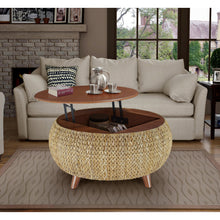 Load image into Gallery viewer, Gallerie Decor Bali Breeze Round Storage Table AS IS