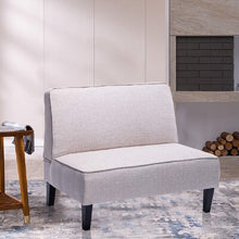 Load image into Gallery viewer, Aaliyaa 44.4" Armless Loveseat Beige 734CDR