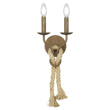 Load image into Gallery viewer, Abordale 2 - Light Dimmable Burnished Chestnut Candle Wall Light (SB557)