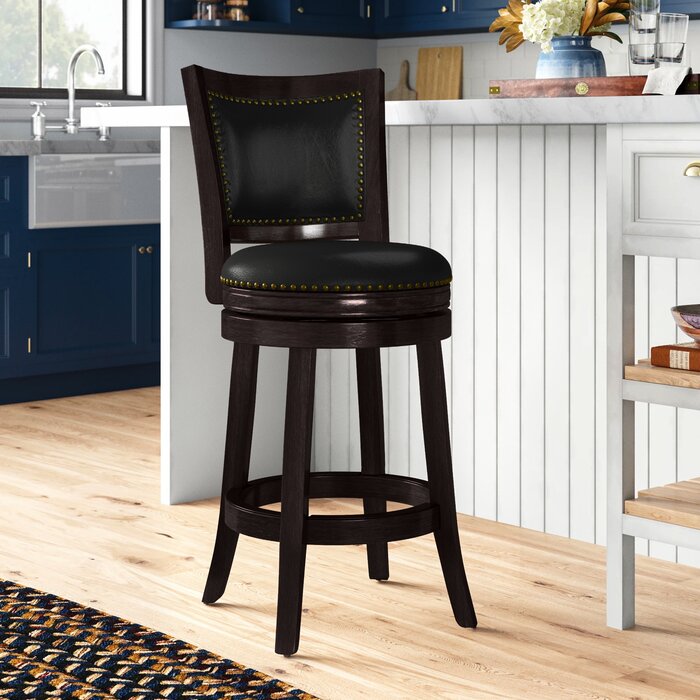 Adelene Swivel Bar Stool (29” Seat Height) Salvage & Co Fishers