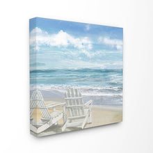 Load image into Gallery viewer, &#39;Adirondack Chairs on the Beach&#39; Graphic Art Print 5478RR
