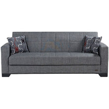 Load image into Gallery viewer, Gray Advika Twin 82'' Wide Convertible Sofa with Storage