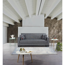 Load image into Gallery viewer, Gray Advika Twin 82'' Wide Convertible Sofa with Storage