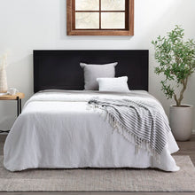 Load image into Gallery viewer, Aianna Panel Headboard Queen/Black MR80