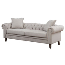 Load image into Gallery viewer, Aida 85" Wide Rolled Arm Chesterfield Sofa Gray