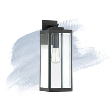 Load image into Gallery viewer, 20" H x 7" W x 8.5" D A insworth Earth Black Outdoor Wall Lantern