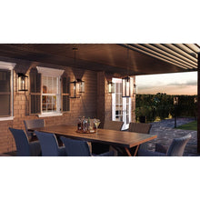 Load image into Gallery viewer, 20" H x 7" W x 8.5" D A insworth Earth Black Outdoor Wall Lantern