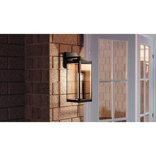 Load image into Gallery viewer, 20" H x 7" W x 8.5" D A insworth Earth Black Outdoor Wall Lantern