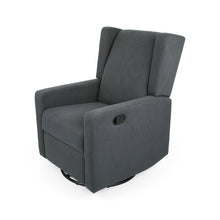 Load image into Gallery viewer, Aldrin Manual Swivel Recliner Charcoal #1923HW