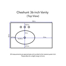 Load image into Gallery viewer, Aneira Full Cabinet 36" Single Bathroom Vanity Set White AS IS