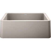 Load image into Gallery viewer, Ikon Silgranit 30" L x 19" W Single Farmhouse/Apron Kitchen Sink Concrete Gray 3344RR