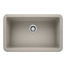 Load image into Gallery viewer, Ikon Silgranit 30" L x 19" W Single Farmhouse/Apron Kitchen Sink Concrete Gray 3344RR