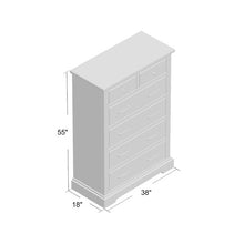 Load image into Gallery viewer, Arthurs 6 Drawer Chest Weathered Gray