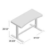 Load image into Gallery viewer, White Babin Height Adjustable Standing Desk ( AP683)