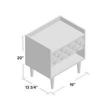 Load image into Gallery viewer, Walnut 1 - Drawer Solid Wood Nightstand (425MM)