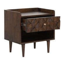 Load image into Gallery viewer, Walnut 1 - Drawer Solid Wood Nightstand (425MM)
