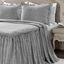 Load image into Gallery viewer, Vincent Ticking Stripe Coverlet / Bedspread Set (ND118)